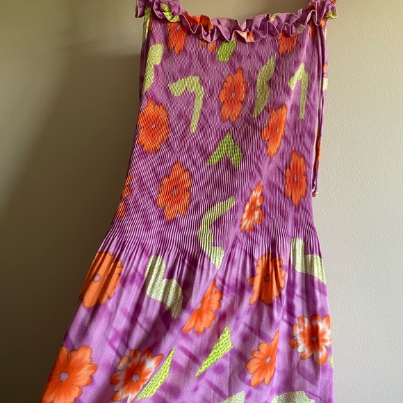 vintage patterned maxi dress - Picture 2 of 4